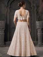 Off White Premium Net Lehenga Choli